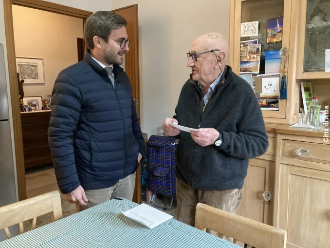 Albese oltre i cento anni: il sindaco incontra Benito Sartoris e suor Maria Rosa Turrà 2