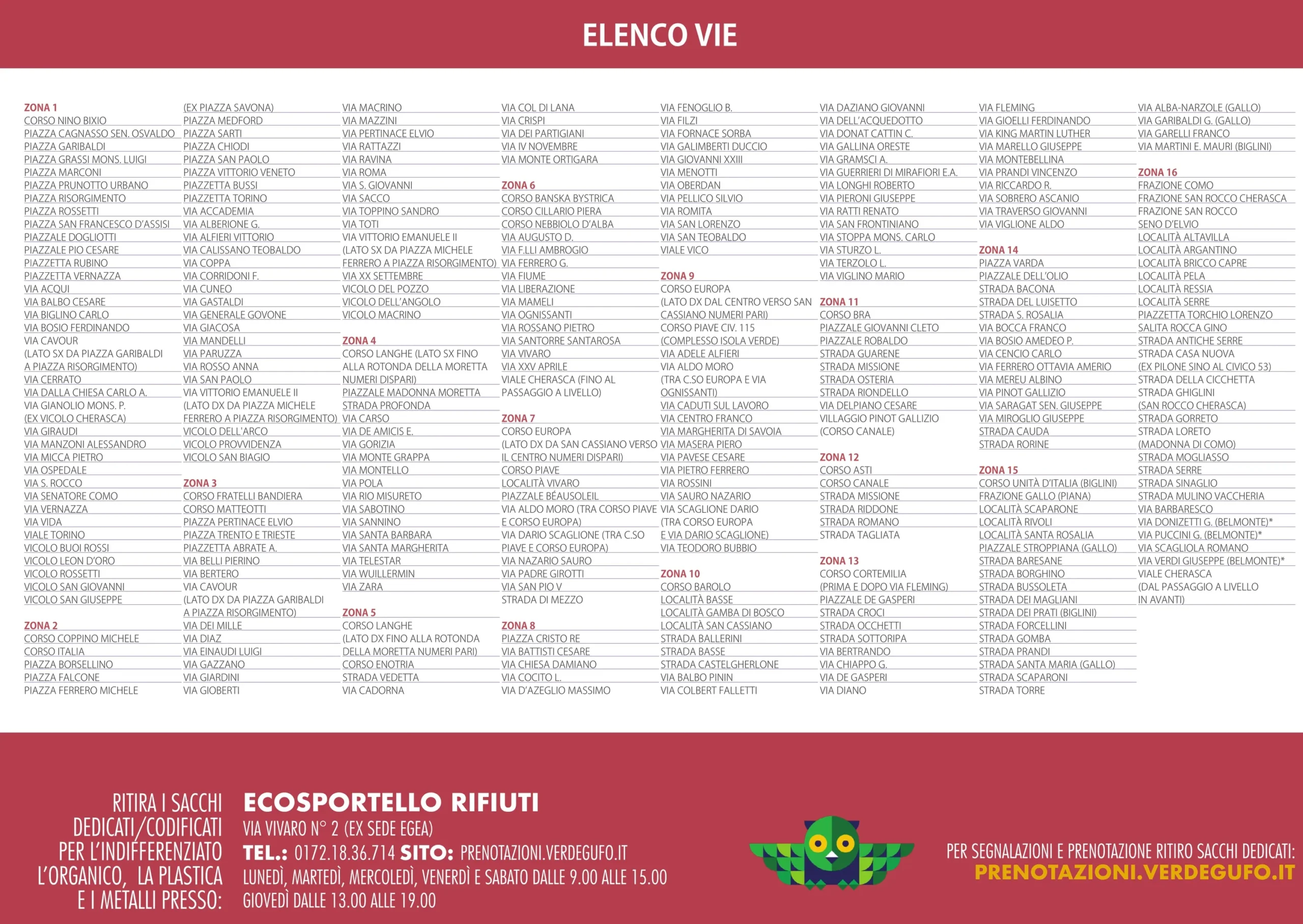 Alba: calendario 2025 e 2026 per la raccolta dei metalli 1