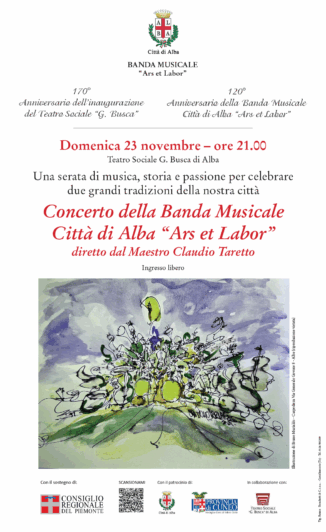La banda musicale Città di Alba Ars et labor compie 120 anni e festeggia al teatro Sociale Busca 4