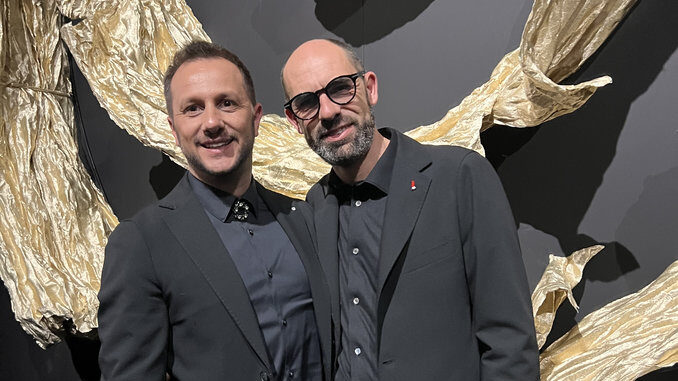 I sandamianesi Leopoldo Aversente e Gianluigi Monticone sul set del film internazionale Piemonte