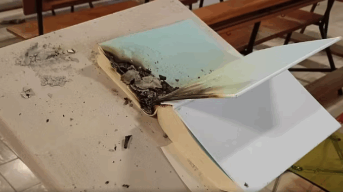 Testo Sacro Casale Monferrato, profanata una chiesa: bruciato un testo sacro