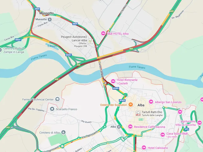 Incidente sul ponte Albertino ad Alba, traffico rallentato anche in tangenziale 2