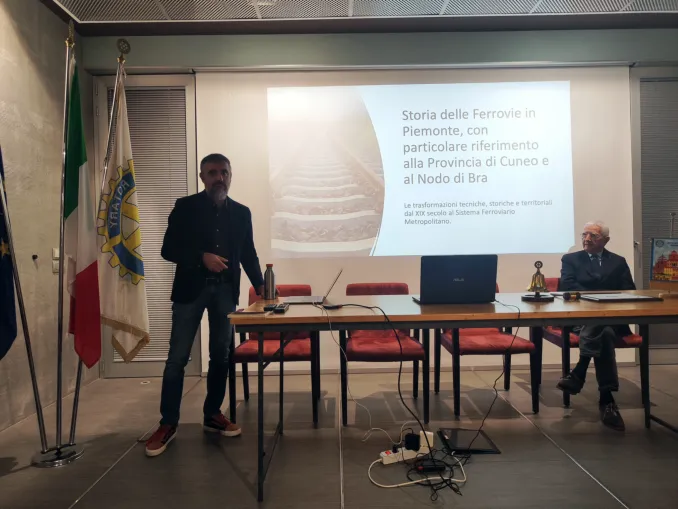 Con Francesco Testa, la storia delle ferrovie va al Rotary club Bra