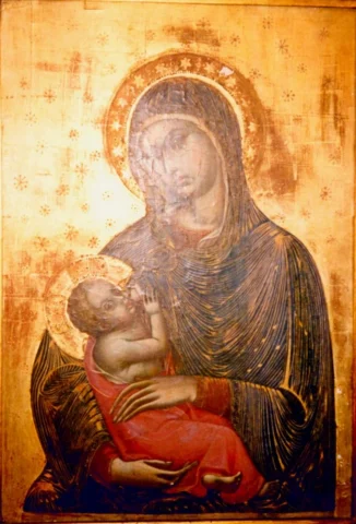 La trecentesca Madonna del latte ora è in Comune 2