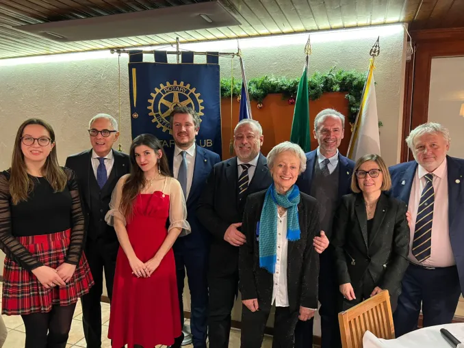 Un Natale all’insegna del service in favore dell’Istituto di Candiolo e un nuovo ingresso nel Rotary club di Alba 2