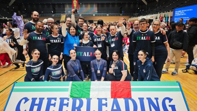 Le Nuvole trionfano ai Mondiali di cheerleading in Giappone
