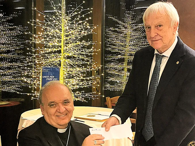 Rotary club Canale Roero: serata degli auguri con il vescovo Marco Brunetti 1