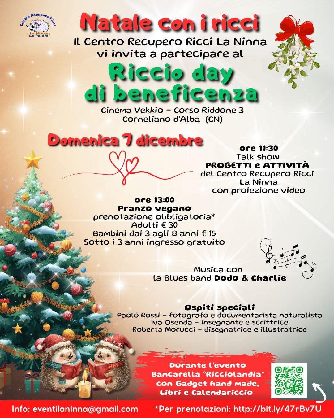 Al Cinema Vekkio una giornata speciale per sostenere il Centro recupero ricci La Ninna