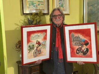 Per la prima tappa della Vuelta 2026 un manifesto realizzato da Caren