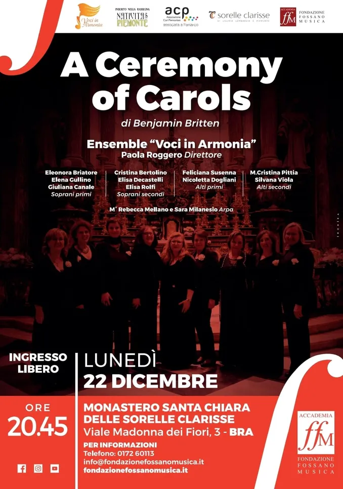 Un concerto natalizio alle Clarisse di Bra