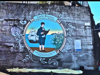 Inaugurato a Santa Vittoria il murale dedicato al botanico ed esploratore Carlo Luigi Giuseppe Bertero