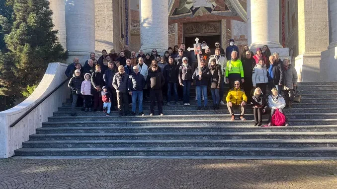Grande partecipazione al pellegrinaggio a piedi di Madonna del pilone e Boschetto
