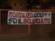 Striscione di Forza nuova contro vandali esposto a Narzole