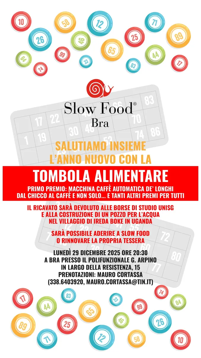 Da Slow food ai Salesiani, con il tempo natalizio arrivano le tombolate