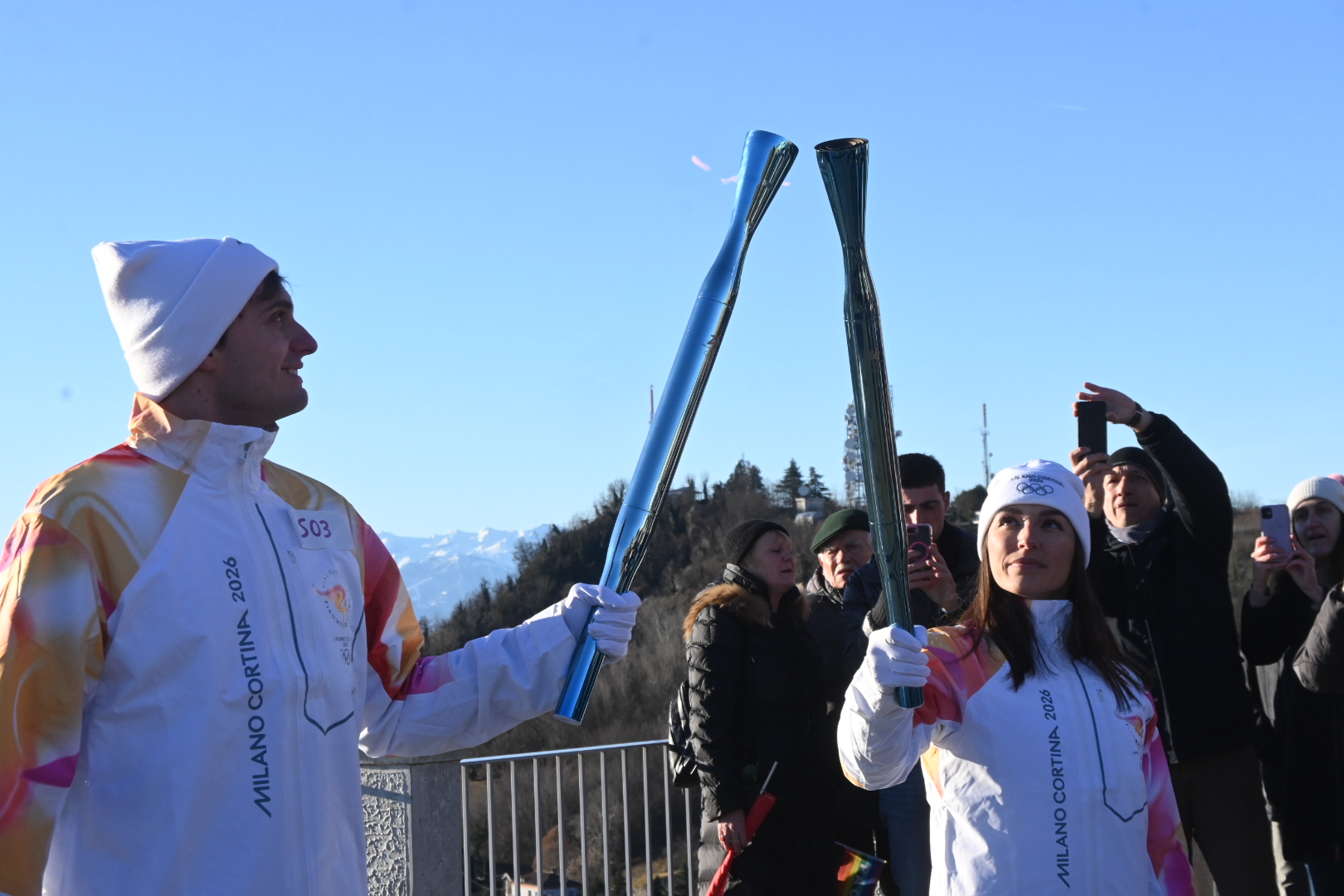 Il viaggio della fiamma / Anche La Morra illuminata dal fuoco che è simbolo dei Giochi 16