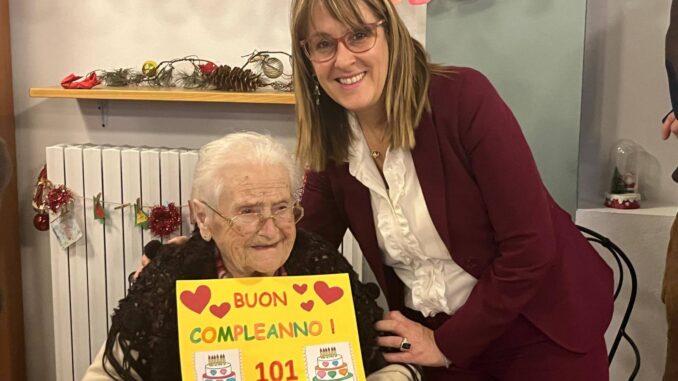 Santo Stefano Belbo: la bisnonna Pierina ha festeggiato 101 anni