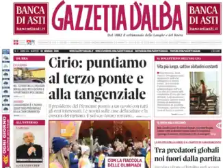 Gazzetta d’Alba sarà in edicola lunedì 5 gennaio: ecco la copertina 1