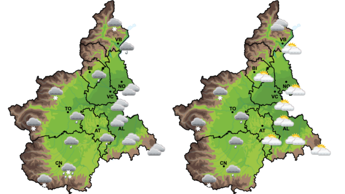 Pioggia in attenuazione e neve in calo: da martedì torna il sole