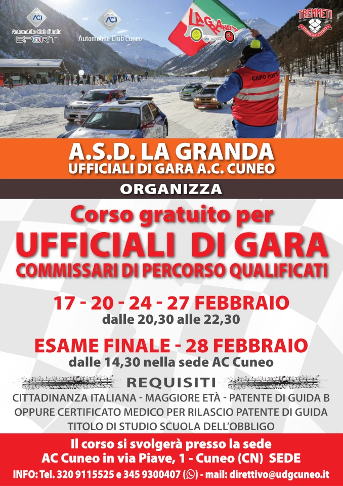 Automobilismo / Arriva un corso per gli ufficiali di gara a Cuneo