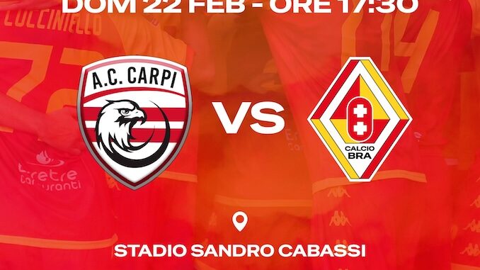 Il Carpi supera 2-1 Bra: i giallorossi tornano in zona playout