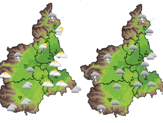 Pioggia e rovesci sul Piemonte, torna il freddo in quota