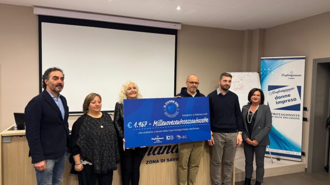 Il Cuore del Benessere: 1.967 euro alla Papa Giovanni