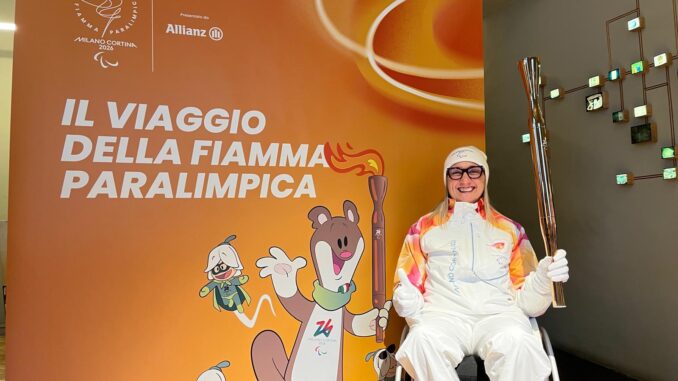 Anche Francesca Fenocchio tra i tedofori delle Paralimpiadi di Milano-Cortina
