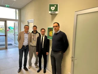 Pallavolo Alba e Olimpo basket donano un defibrillatore per la nuova palestra dei licei