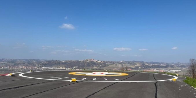 Ospedale di Verduno: autorizzata da ENAC la nuova elisuperficie h24 per l’elisoccorso 1