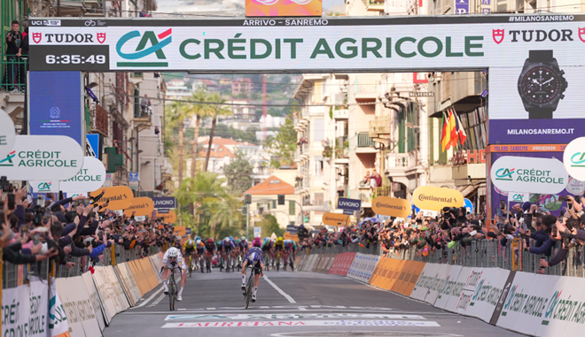 Sobrero quarantacinquesimo a Sanremo nel gran giorno di Pogaçar