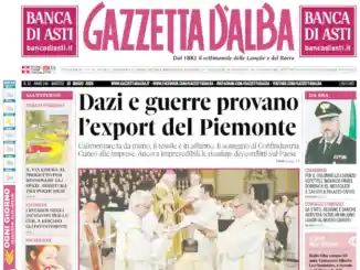 Gazzetta d&rsquo;Alba sar&agrave; nelle edicole domani, marted&igrave; 10 marzo. La copertina in anteprima