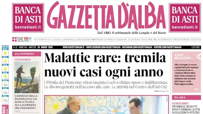 Anteprima Gazzetta d&rsquo;Alba: ecco la copertina che sar&agrave; nelle edicole domani, marted&igrave; 23 marzo