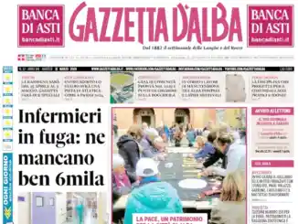 Gazzetta d&rsquo;Alba sar&agrave; nelle edicole domani, marted&igrave; 31 marzo. La copertina in anteprima