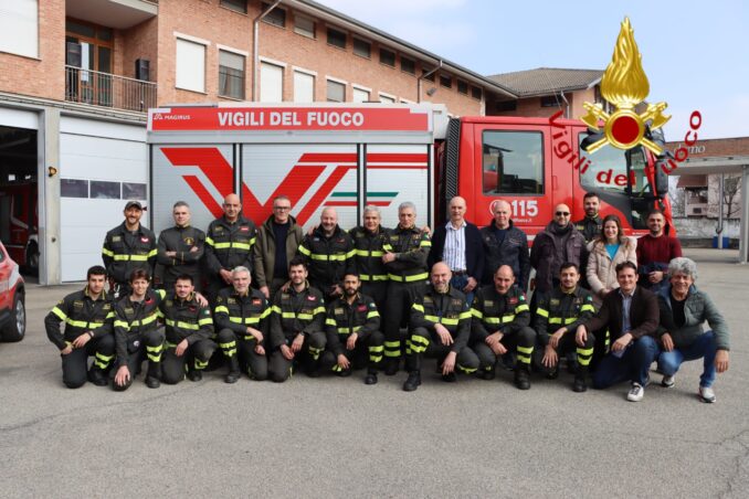 Meritata pensione per Giuseppe Bruni, caporeparto dei Vigili del fuoco di Asti