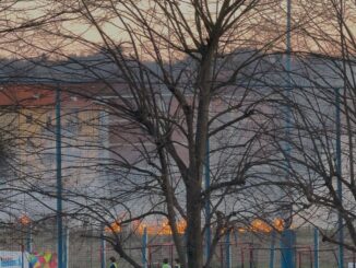 Incendio di sterpaglie in via Ognissanti ad Alba