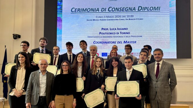 Tredici nuovi specialisti del futuro industriale