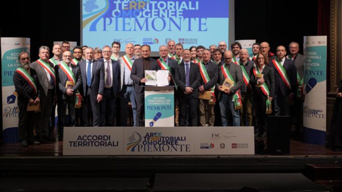 105 milioni ai Comuni piemontesi: firmati gli accordi per i Fondi di Sviluppo e Coesione