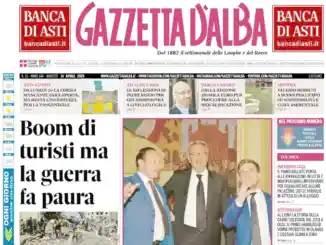 Anteprima Gazzetta d&rsquo;Alba: ecco la copertina che sar&agrave; nelle edicole domani, marted&igrave; 14 aprile