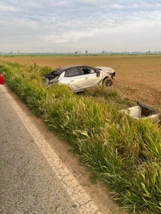 Grave incidente sulla provinciale Bra-Cavallermaggiore, uomo di 48 anni in codice rosso 1