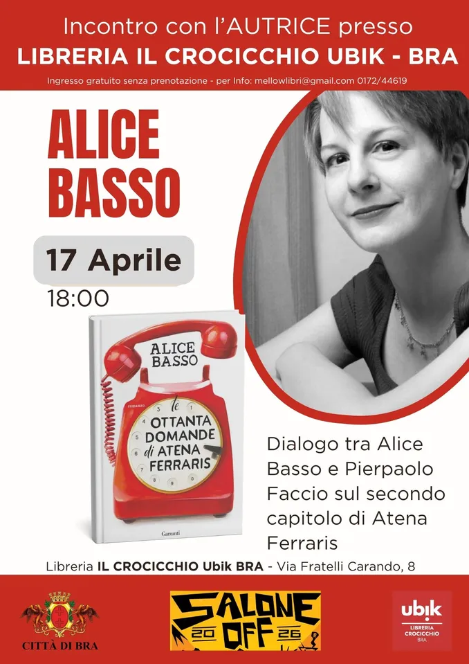 Alice Basso incontra i lettori a Bra