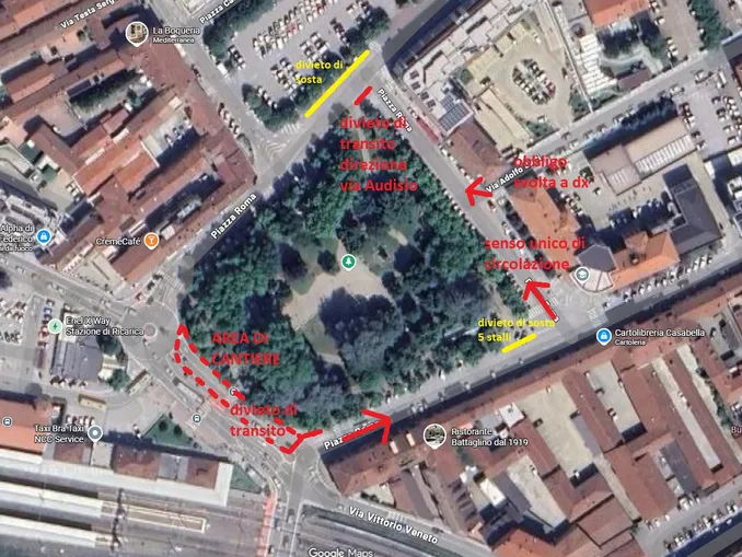 Bra / Lavori alla rete fognaria, il cantiere fa cambiare la viabilit&agrave; in piazza Roma e via Trento e Trieste