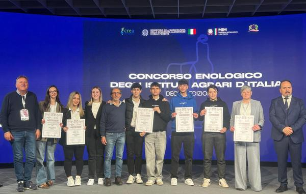 La scuola Enologica ha brillato all'ultimo Vinitaly aggiudicandosi diversi premi