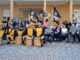 Un pomeriggio di festa al Cottolengo grazie agli sbandieratori di Cherasco