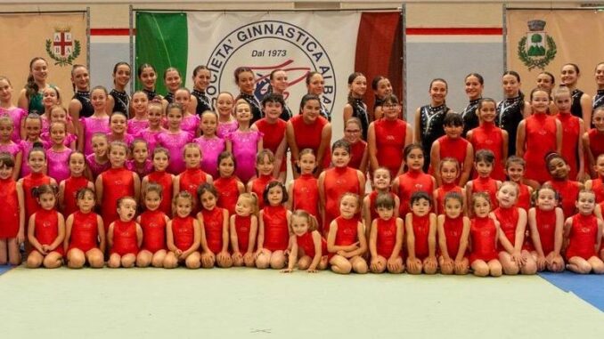 La Ginnastica Alba prepara il saggio deaccademia delle rose.