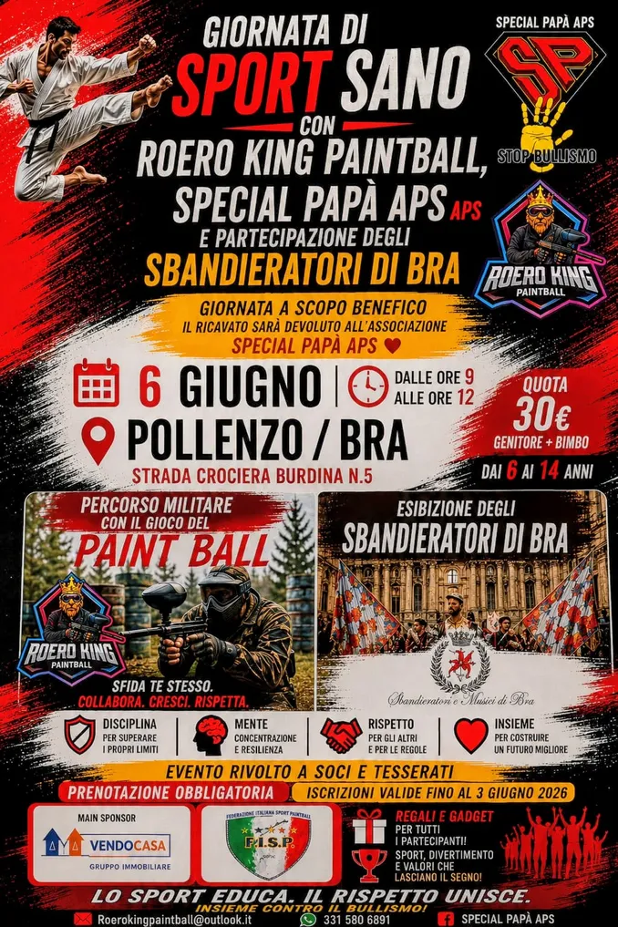 Sport, inclusione e solidarietà: il 6 giugno a Pollenzo ci sarà la Giornata dello sport sano