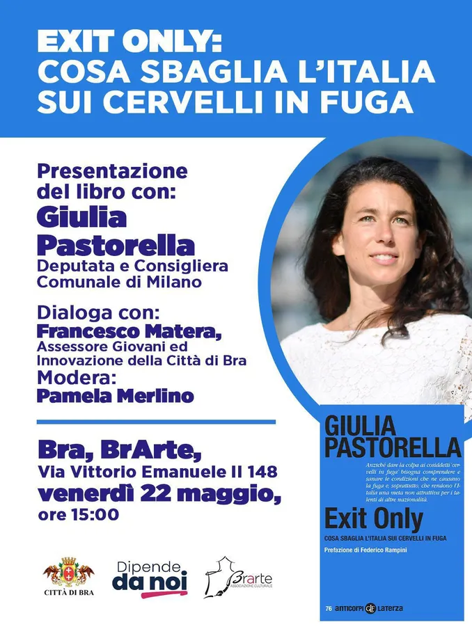Fuga di cervelli, venerdì 22 maggio ne parla Azione durante i convegni di Bra e Cuneo