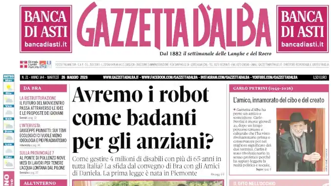 Anteprima Gazzetta d&rsquo;Alba: ecco la copertina che sar&agrave; nelle edicole domani, marted&igrave; 26 maggio