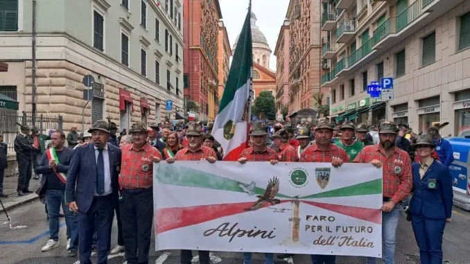Bra protagonista all’Adunata nazionale degli alpini di Genova 2