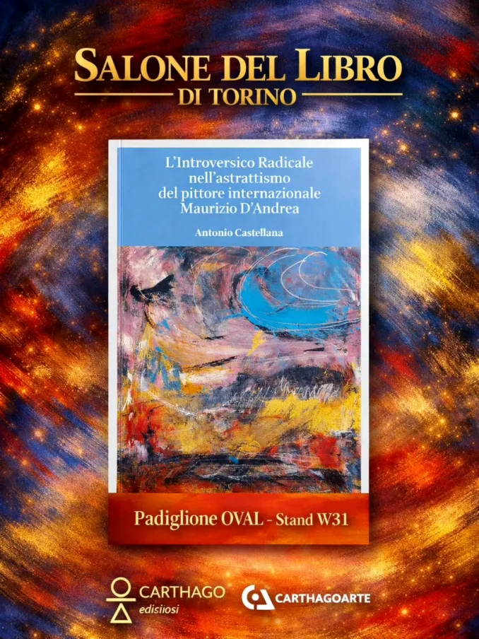L&rsquo;artista albese Maurizio D&rsquo;Andrea al Salone del libro di Torino con tre volumi dedicati all&rsquo;inconscio nell&rsquo;arte