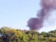 Camion in fiamme in un piazzale di Roreto di Cherasco 1